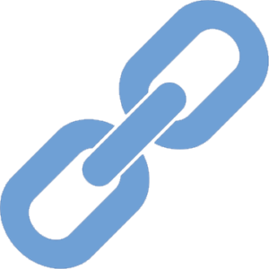 light blue link icon